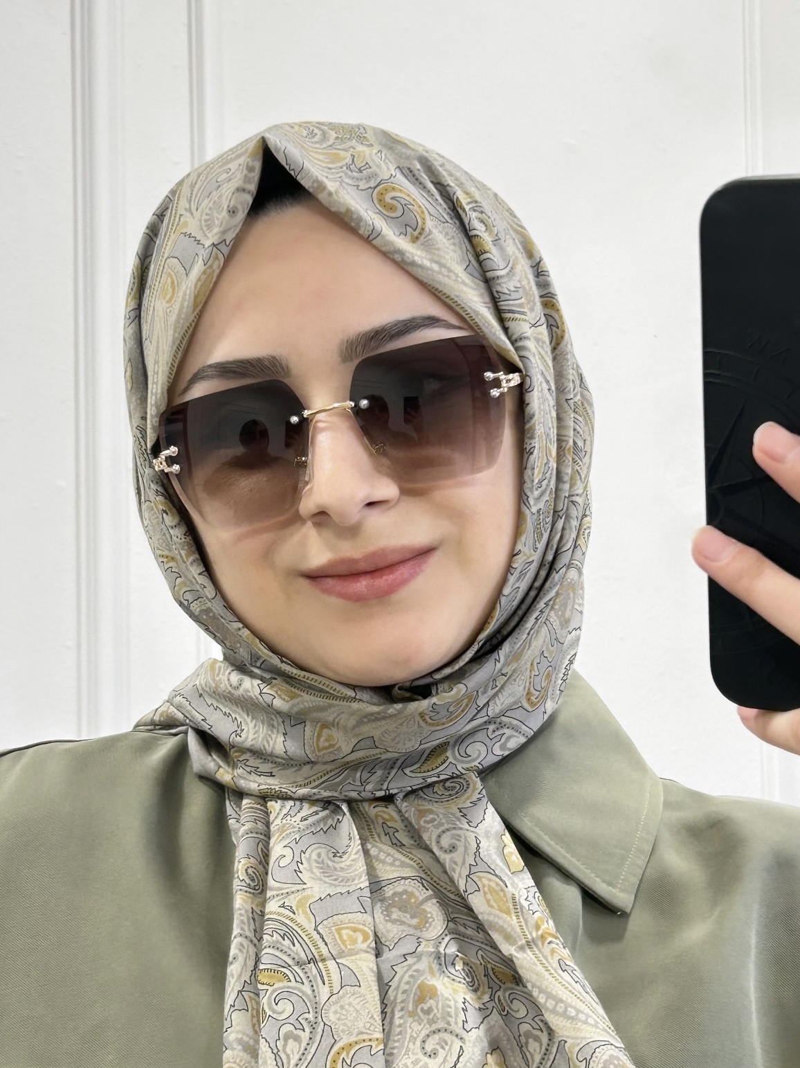 Kare Kristal Kesim Güneş Gözlüğü Kahve