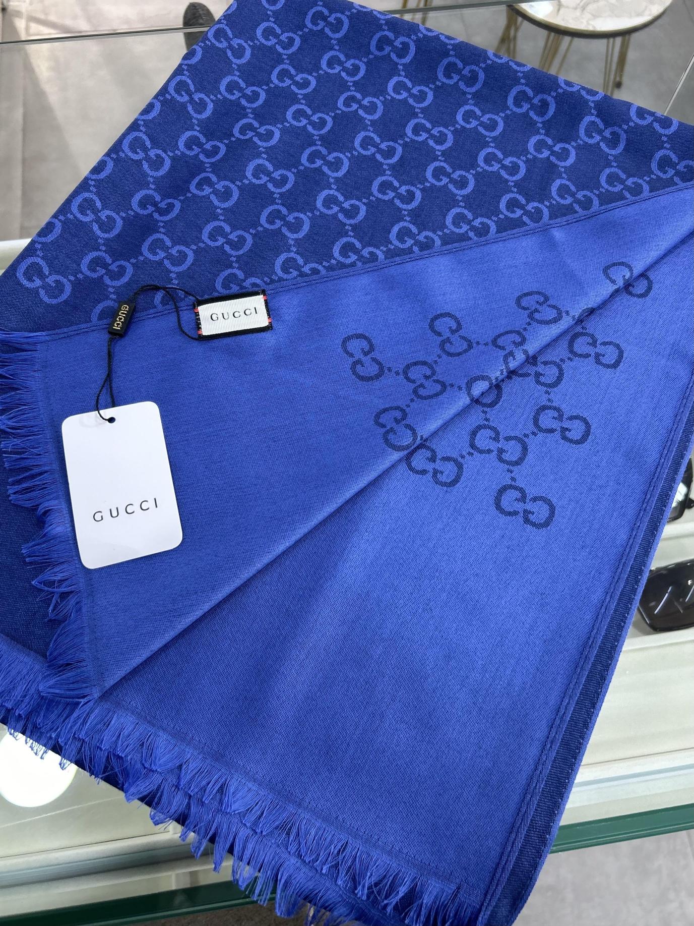 G Desen Çift Taraflı Yün-İpek Şal