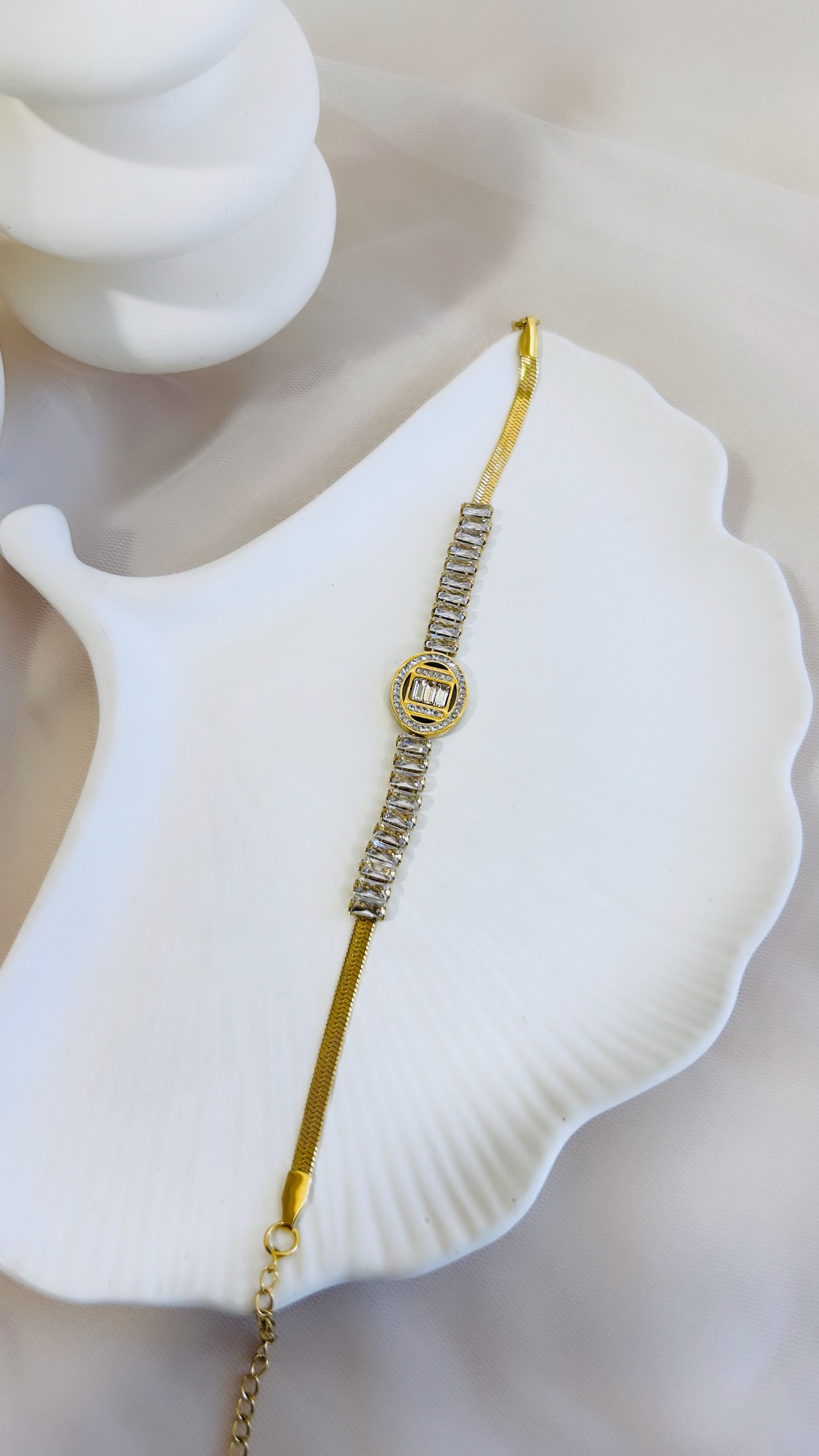 Baget Gold Taşlı Bileklik