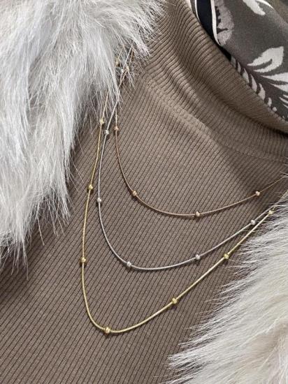 Çelik Üçlü Dorika Kolye