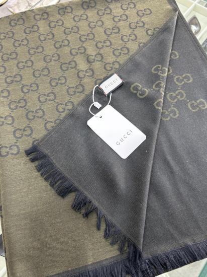 G Desen Çift Taraflı Yün-İpek Şal