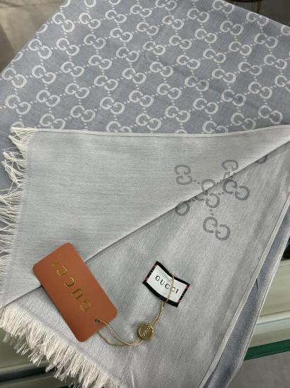 G Desen Çift Taraflı Yün-İpek Şal