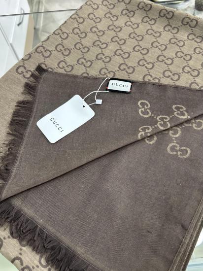 G Desen Çift Taraflı Yün-İpek Şal