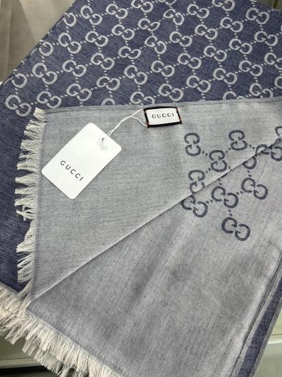 G Desen Çift Taraflı Yün-İpek Şal