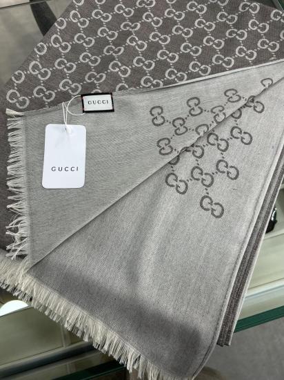 G Desen Çift Taraflı Yün-İpek Şal