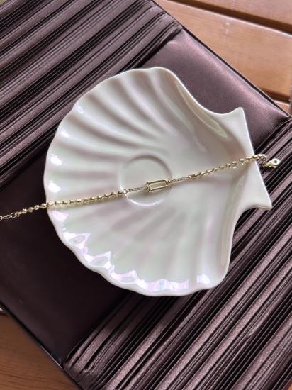 Çelik Üstü Pirinç Kaplama Bileklik 