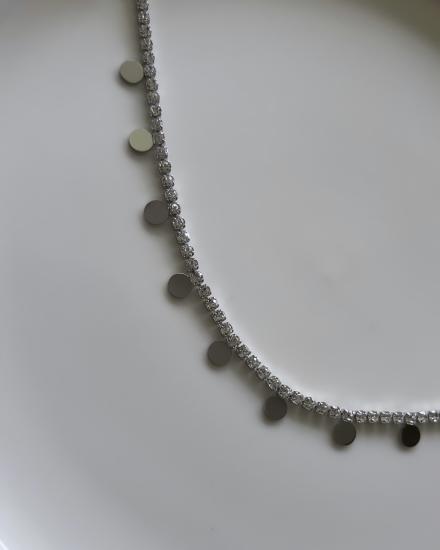 Çelik Silver Pullu Suyolu Kolye