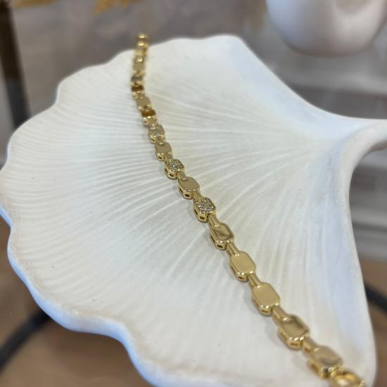 Xuping Gold Geometrik Model Bileklik
