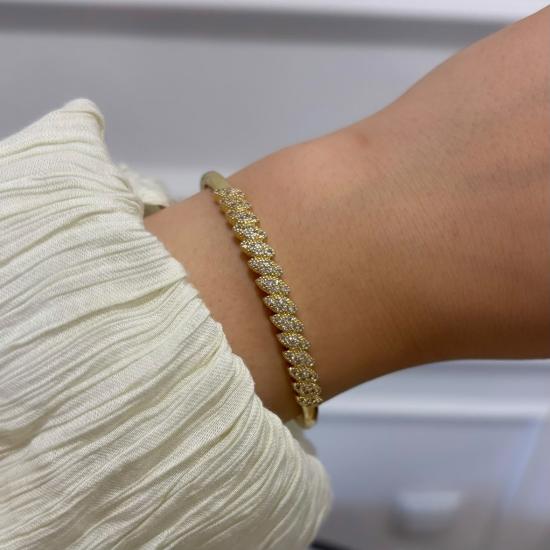Gold Yaprak Model Kelepçe